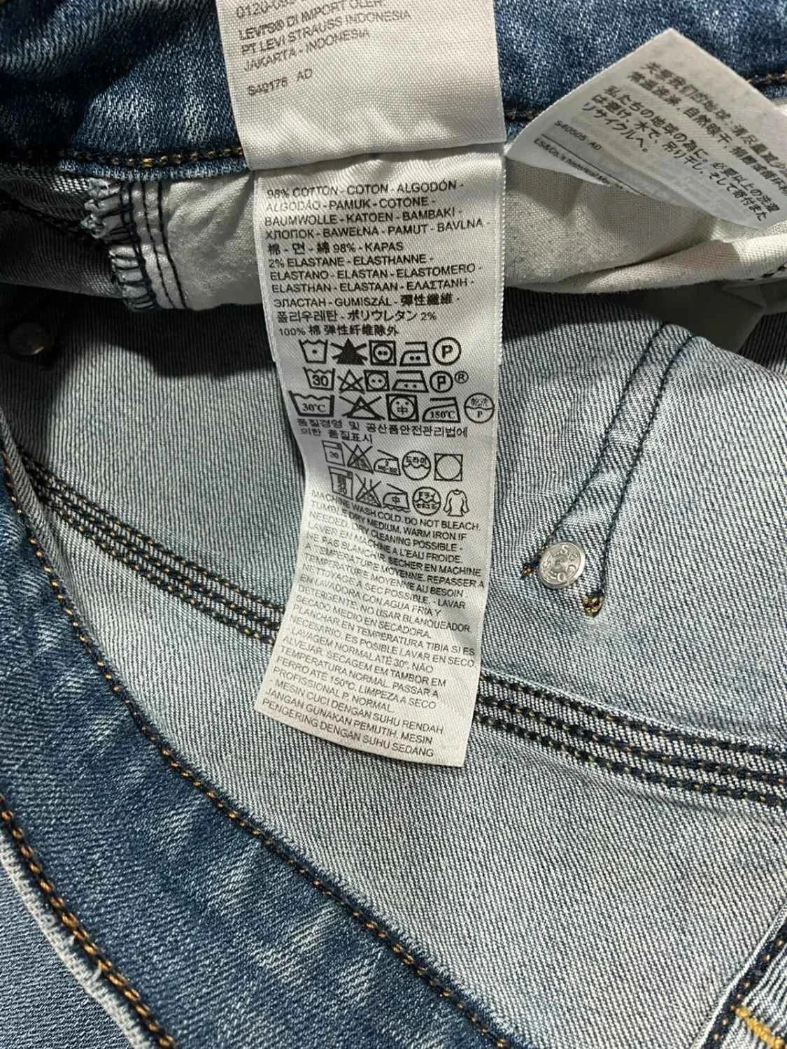 Short Levi's 12 - W31 Femme 98% Coton Bleu délavé Slv039 – photo 9